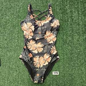 Tempt me Bathing Suit Criss Cross One Piece Swimsuit size Small NWT